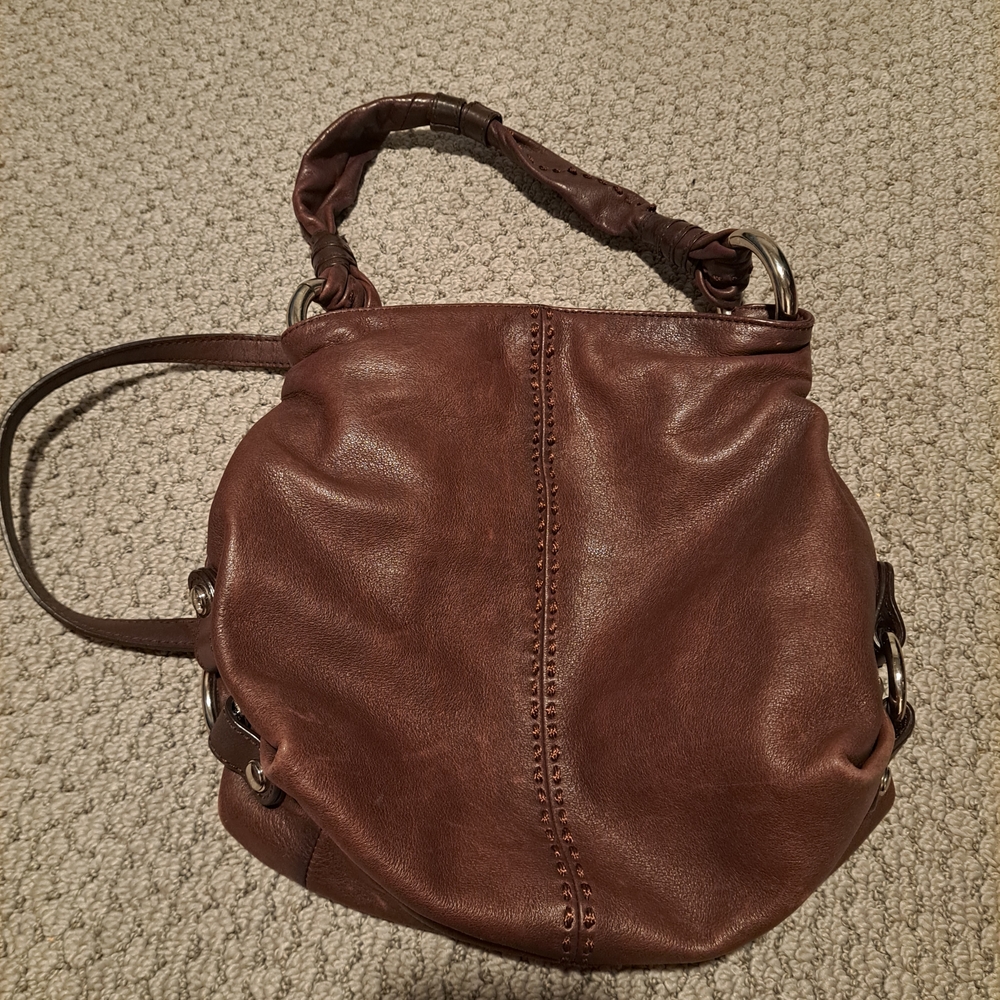 Brown Leather Shoulder Bag